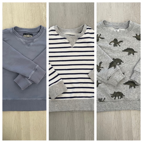 3T crew neck sweatshirt bundle - Picture 1 of 10